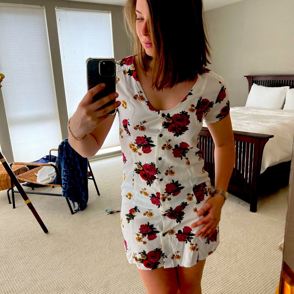 Roxy Floral Button-up Dress